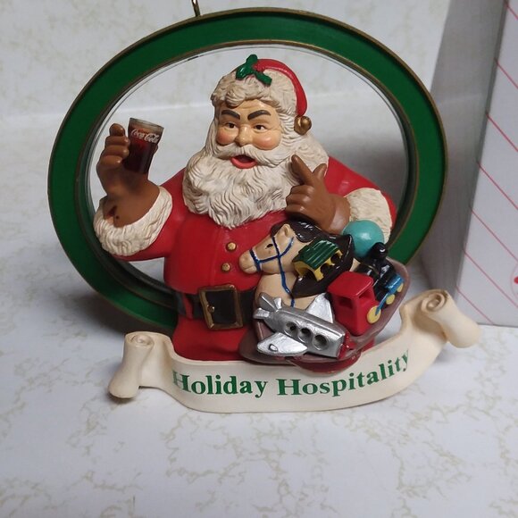 Coca-Cola Cavanagh's Light Up Christmas Ornament 1995 in Box with COA - Picture 2 of 7